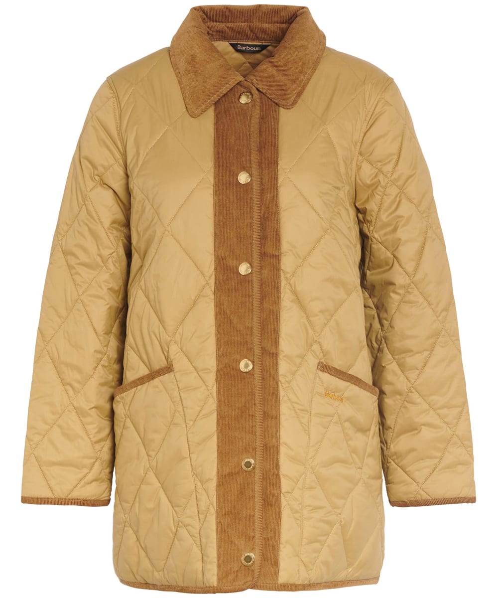 Womens brown discount barbour quilted jacket