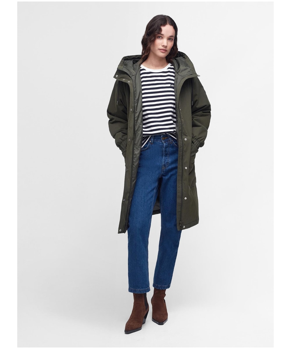 Womens barbour parka coat sale