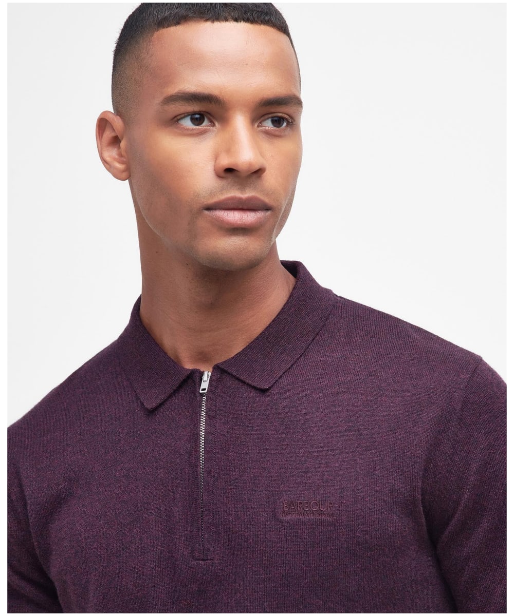 Men s Barbour International Binder Knitted Polo