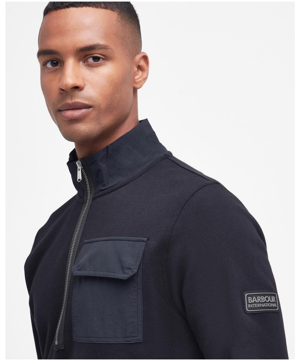 Barbour international on sale half zip jumper