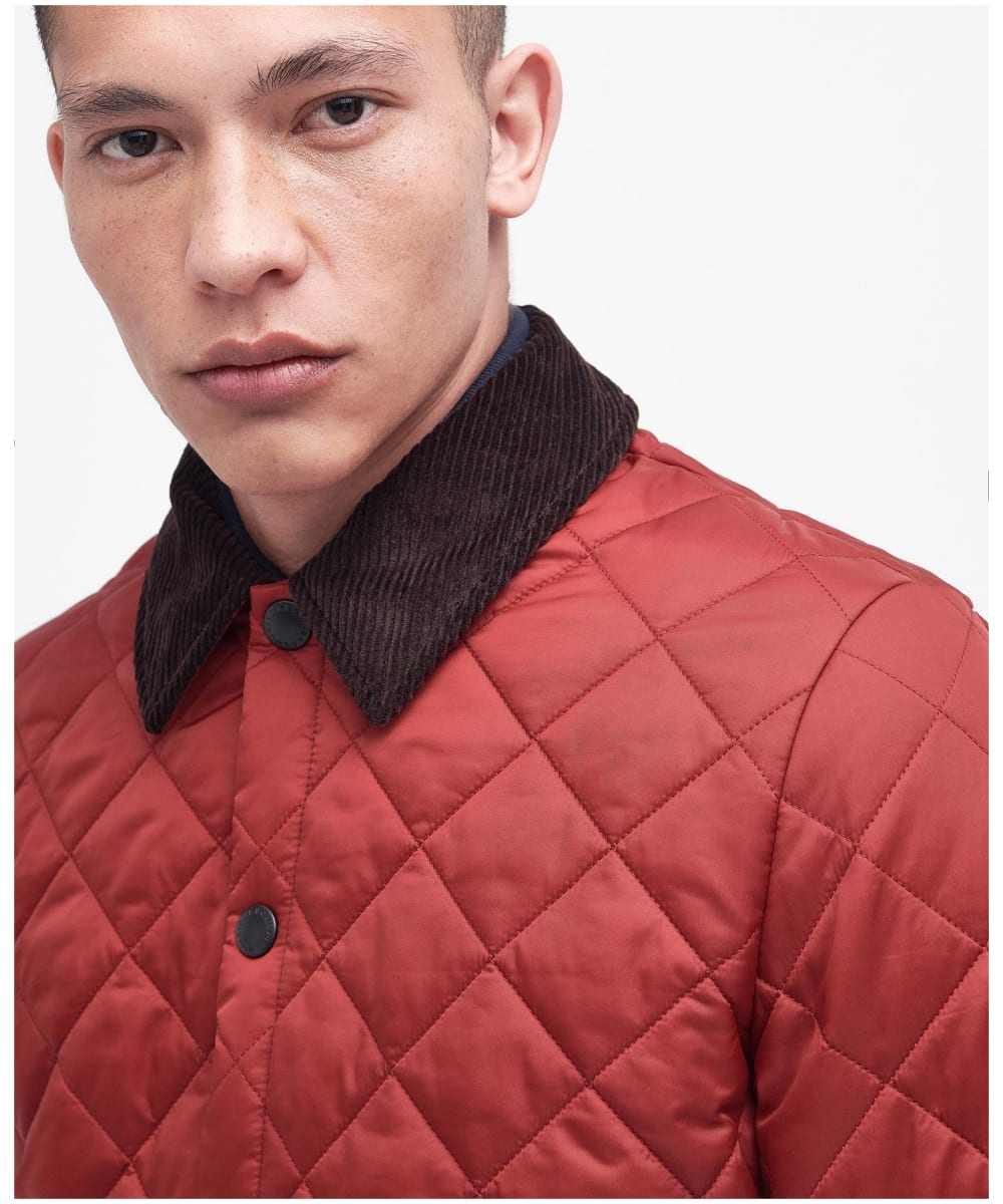Barbour quilted clearance jacket mens red