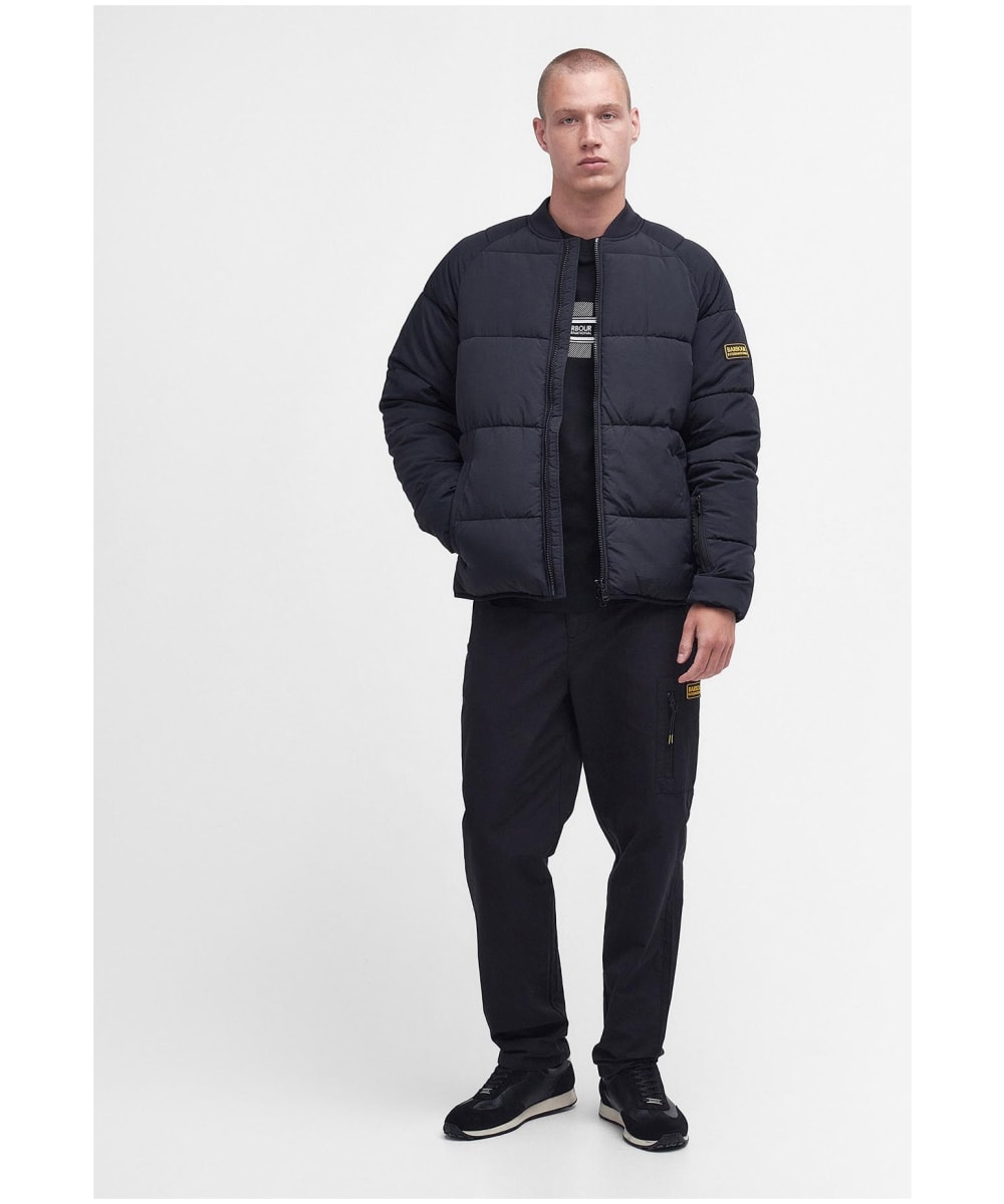 Barbour international gear quilted jacket in navy best sale