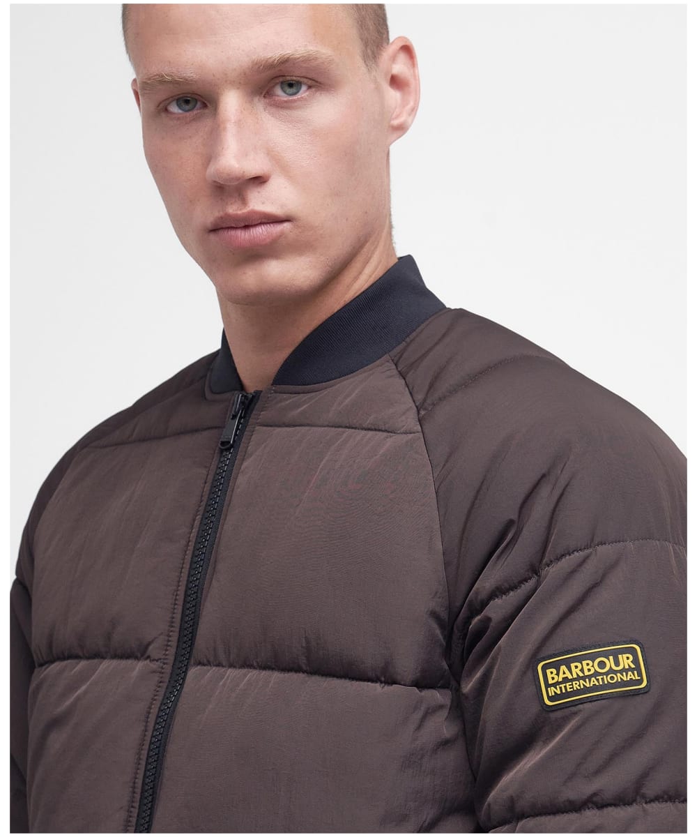 Barbour international derny quilted jacket top