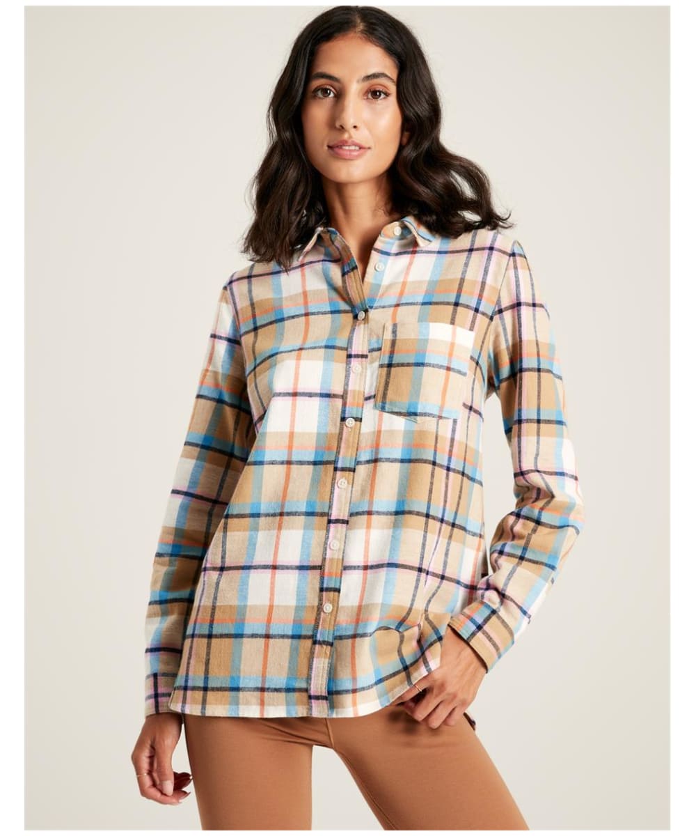 Long checked shop shirt womens