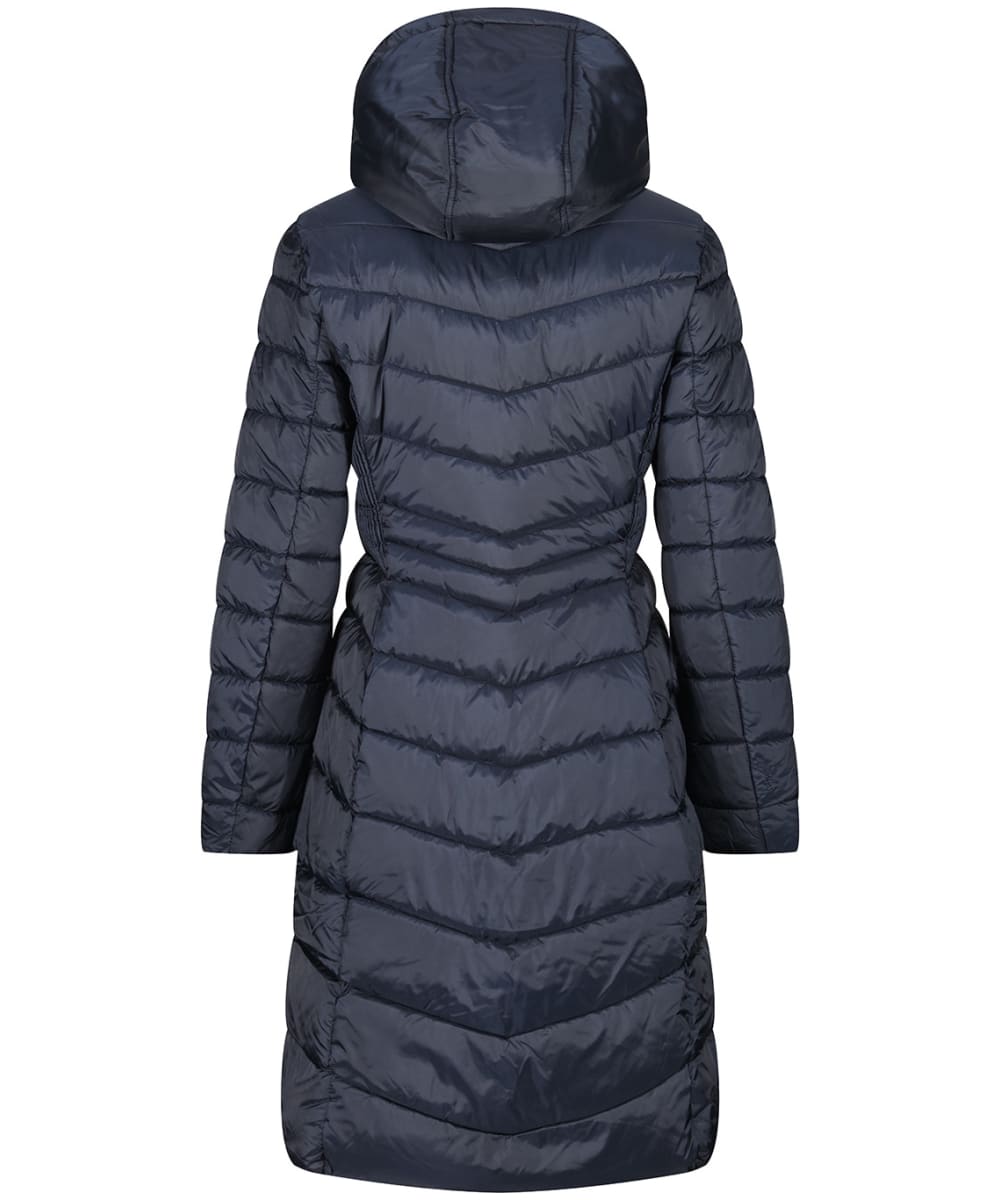 Ladies longline quilted discount jacket