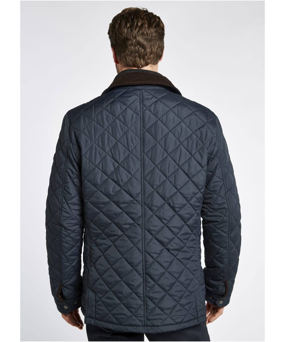 Mens navy quilted shop jacket