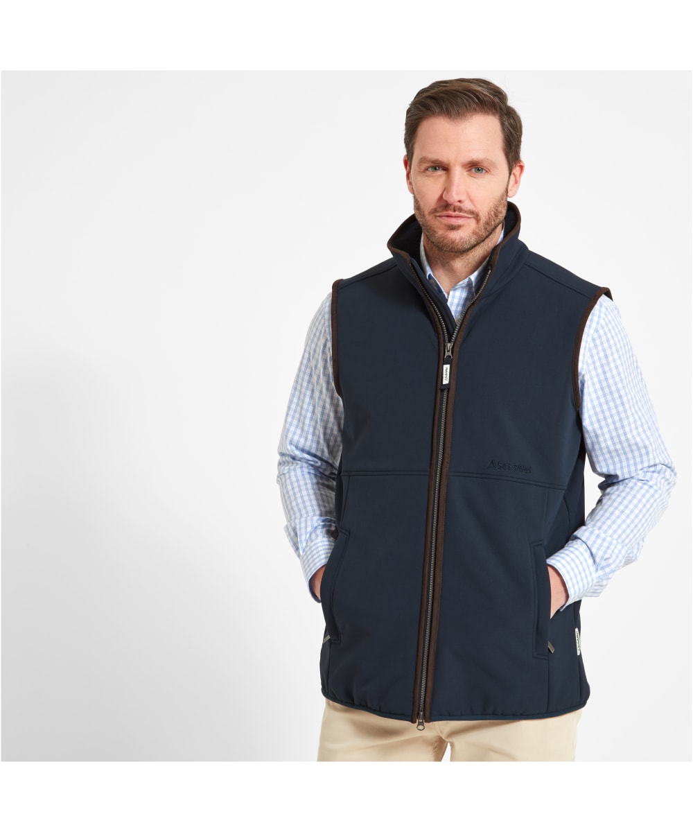Navy schoffel gilet mens outlet
