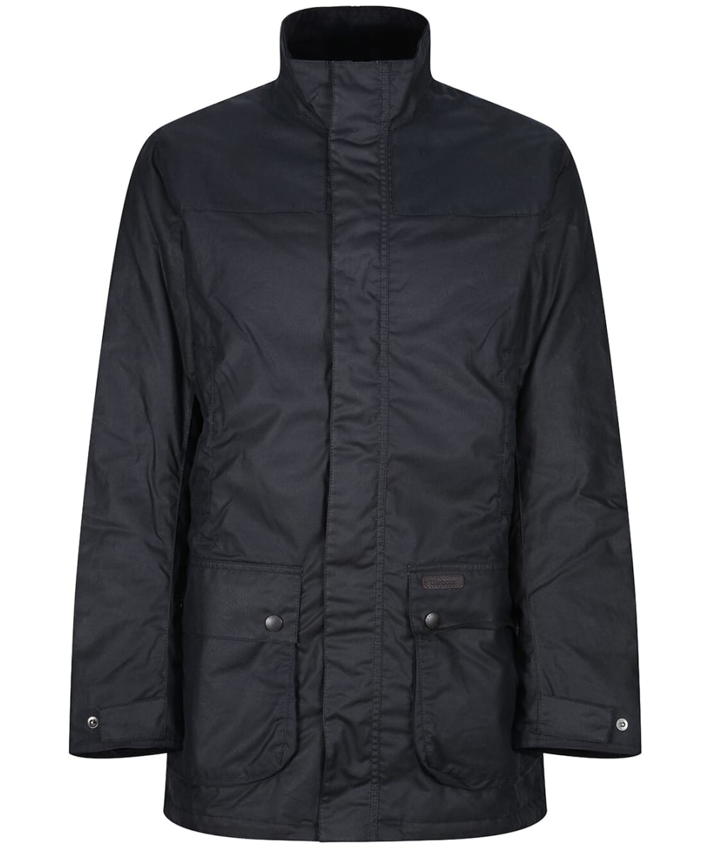Barbour beacon hot sale navy wax jacket