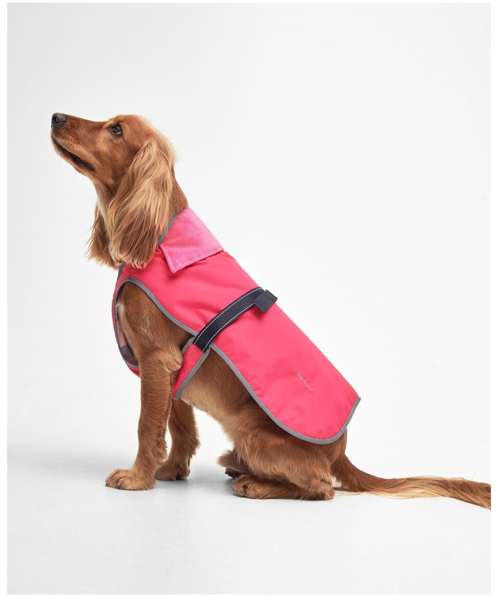 Barbour pink outlet dog coat