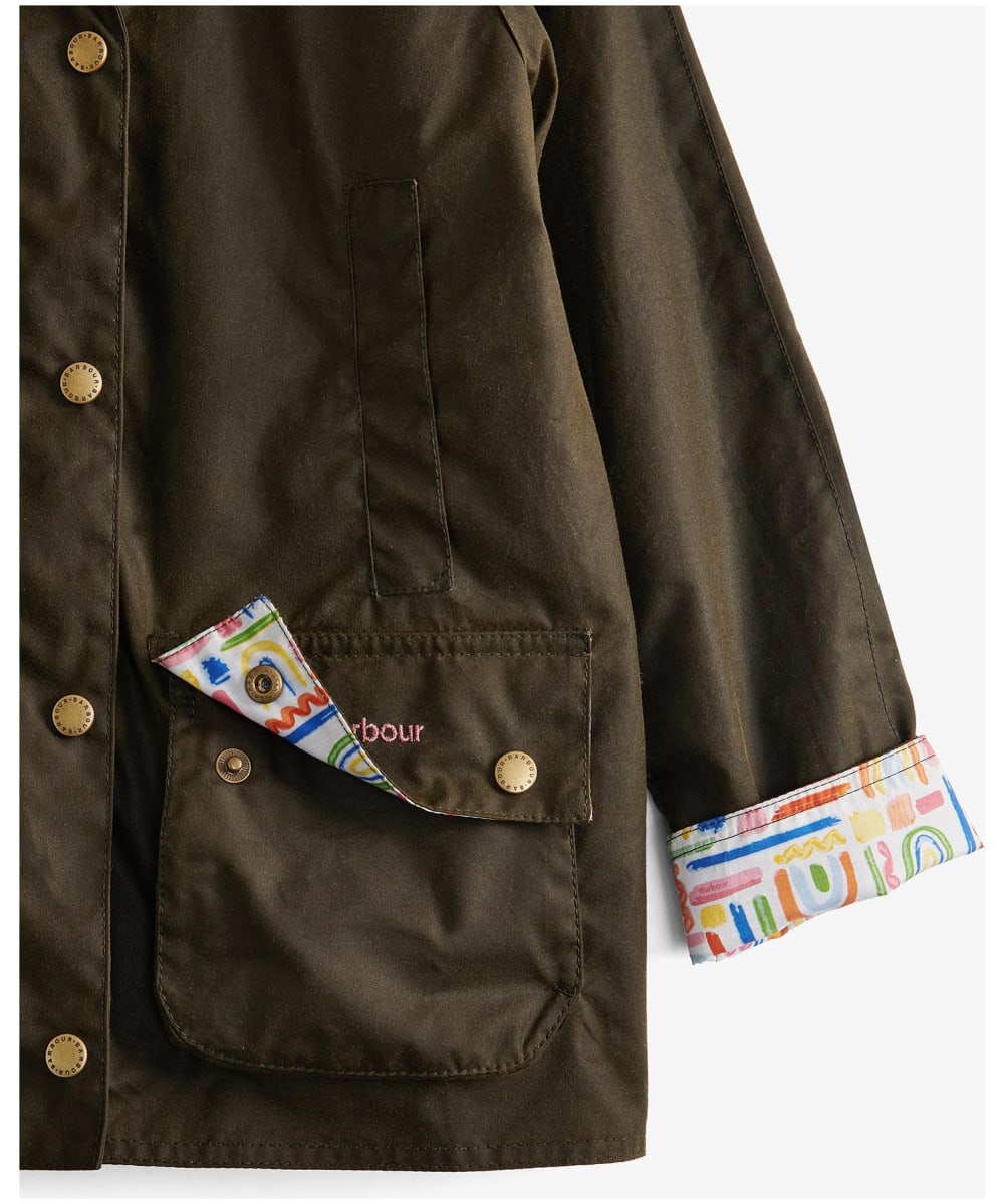 Girl s Barbour Acorn Waxed Jacket 6 9yrs