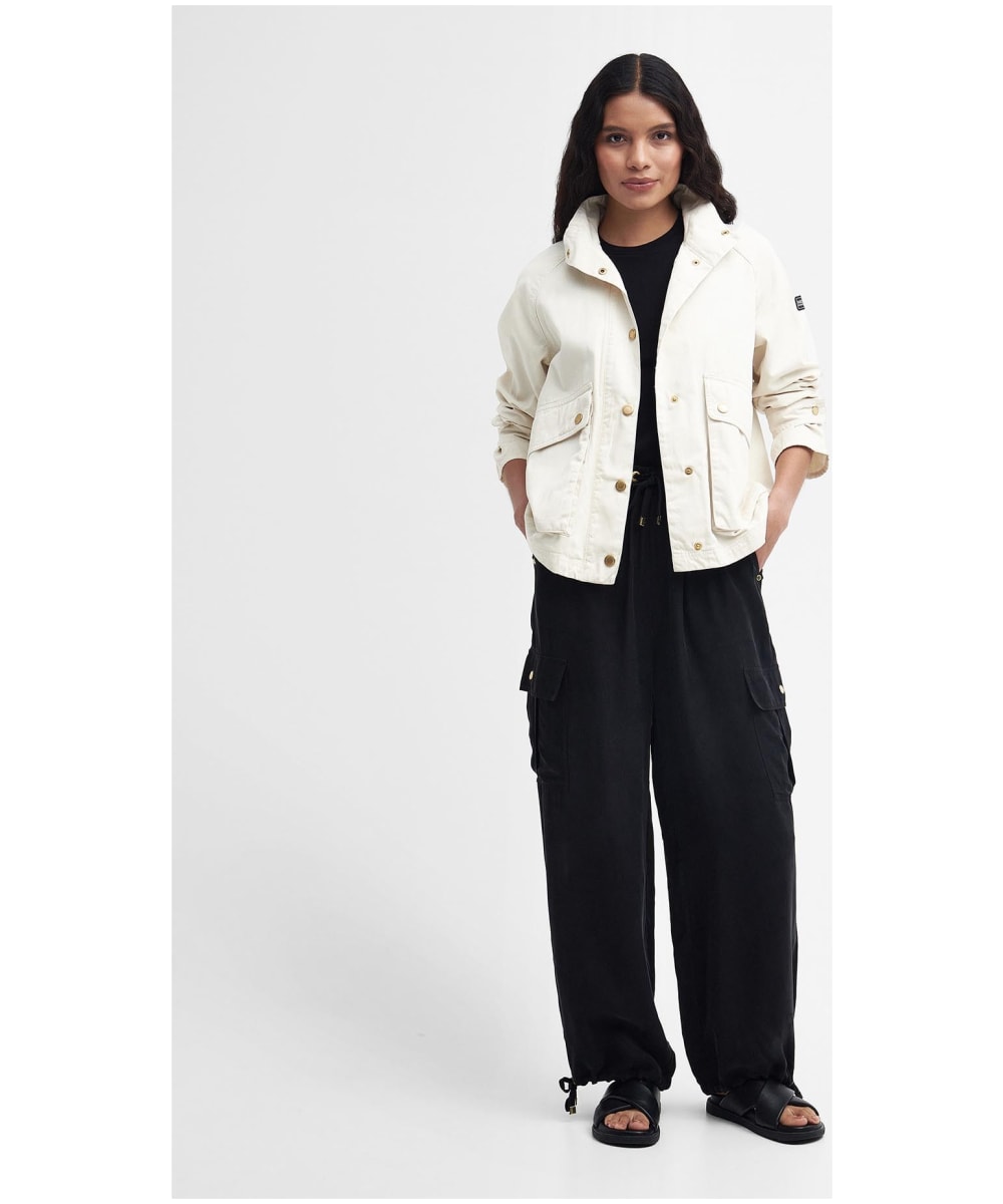 Barbour duke shop jacket womens white