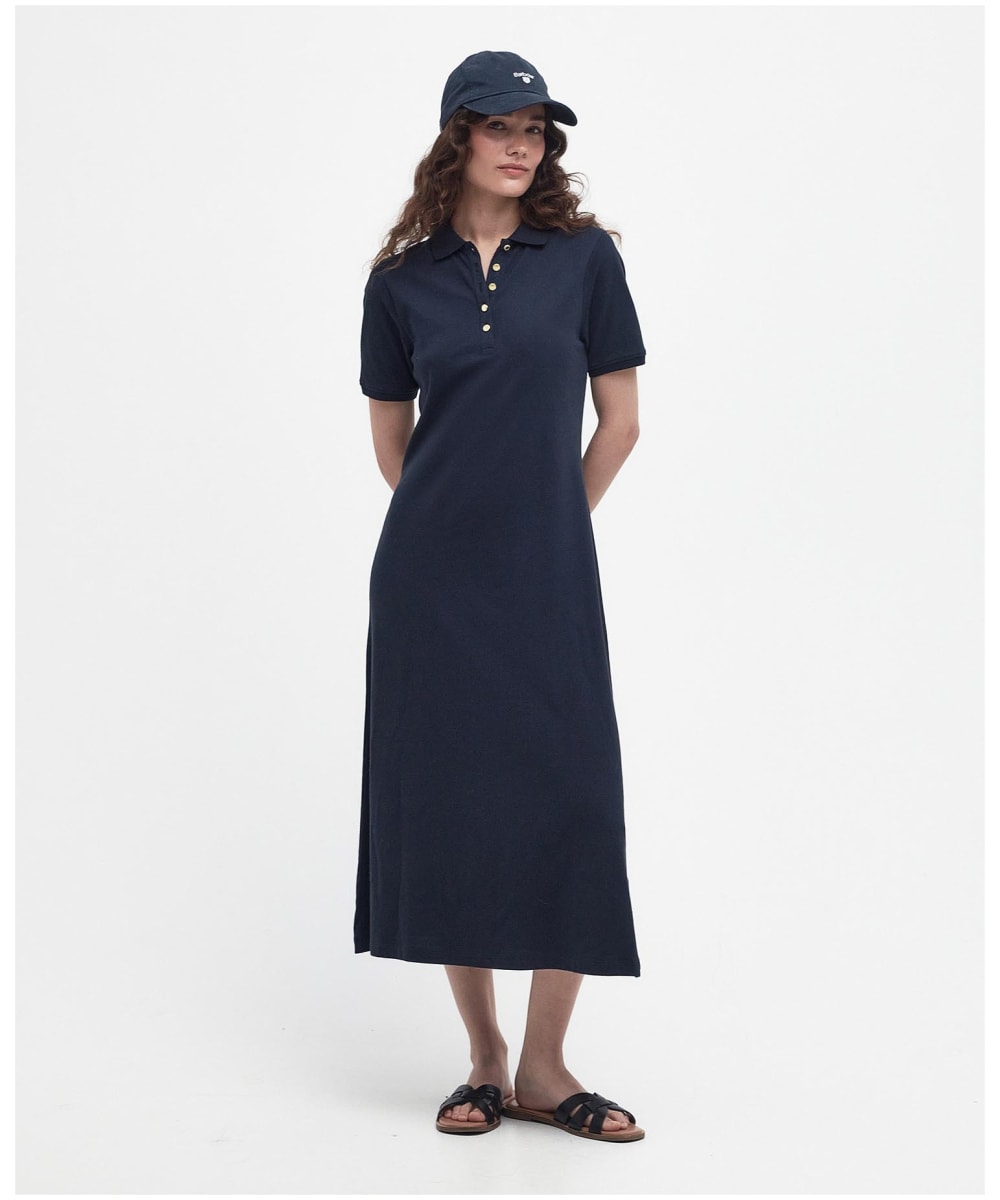 Women s Barbour Celeste Fit And Flare Cotton Blend Midi Dress