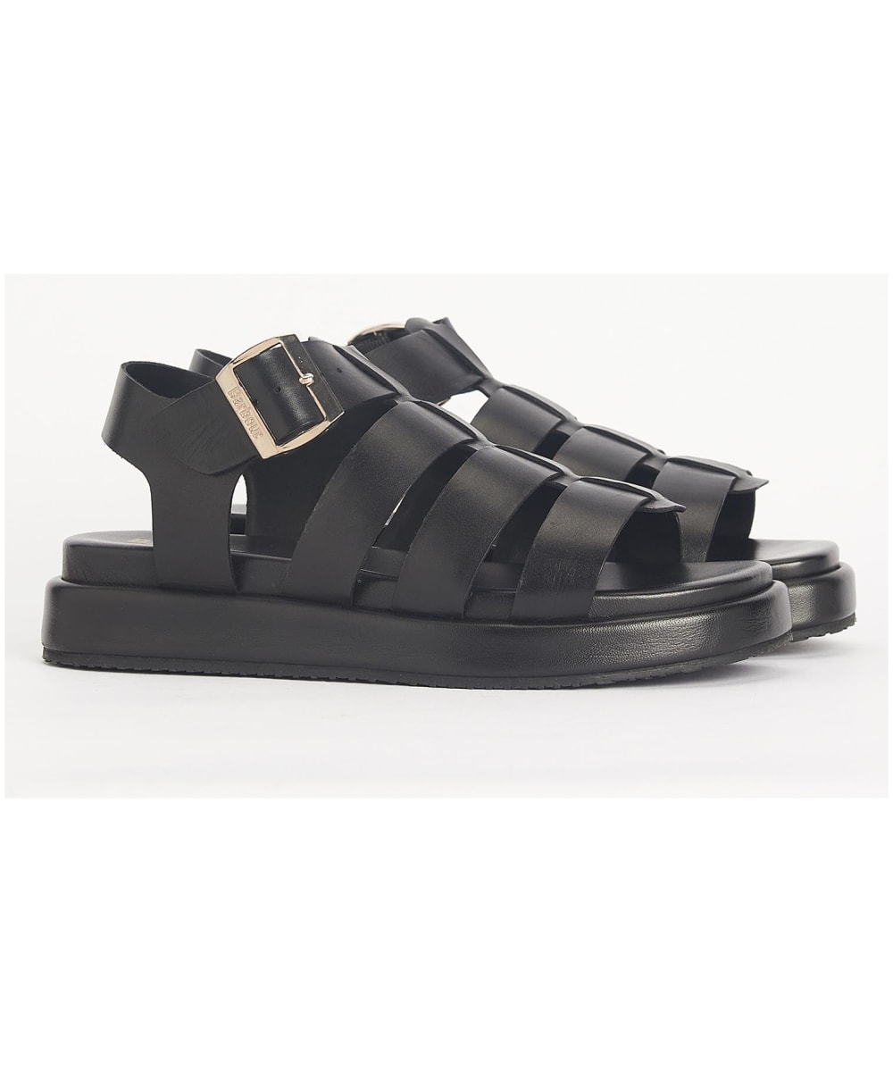 Caged best sale leather sandals