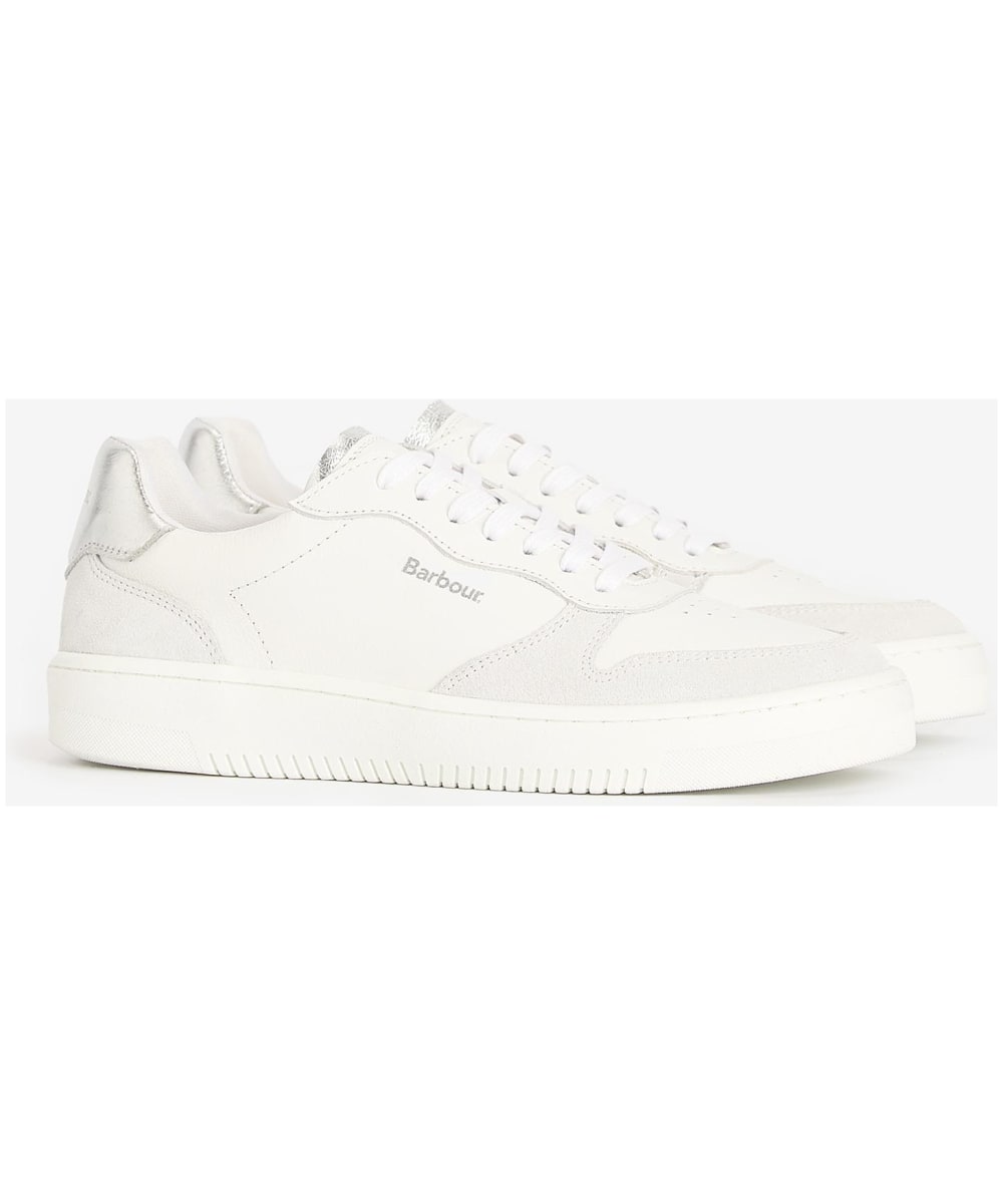 Women s Barbour Celeste Lace Up Cupsole Leather Sneakers