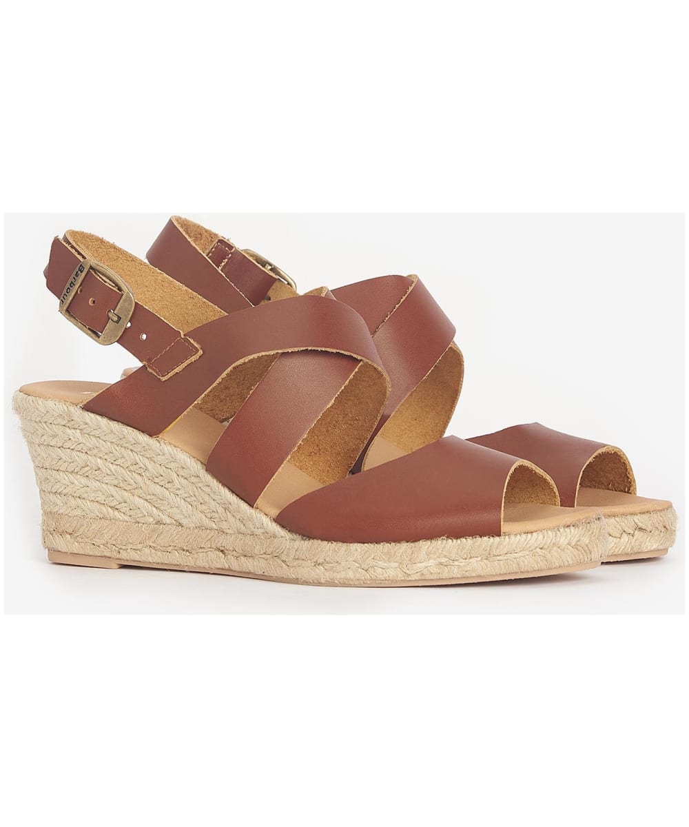 Women s Barbour Yolanda Leather Espadrille Sandals