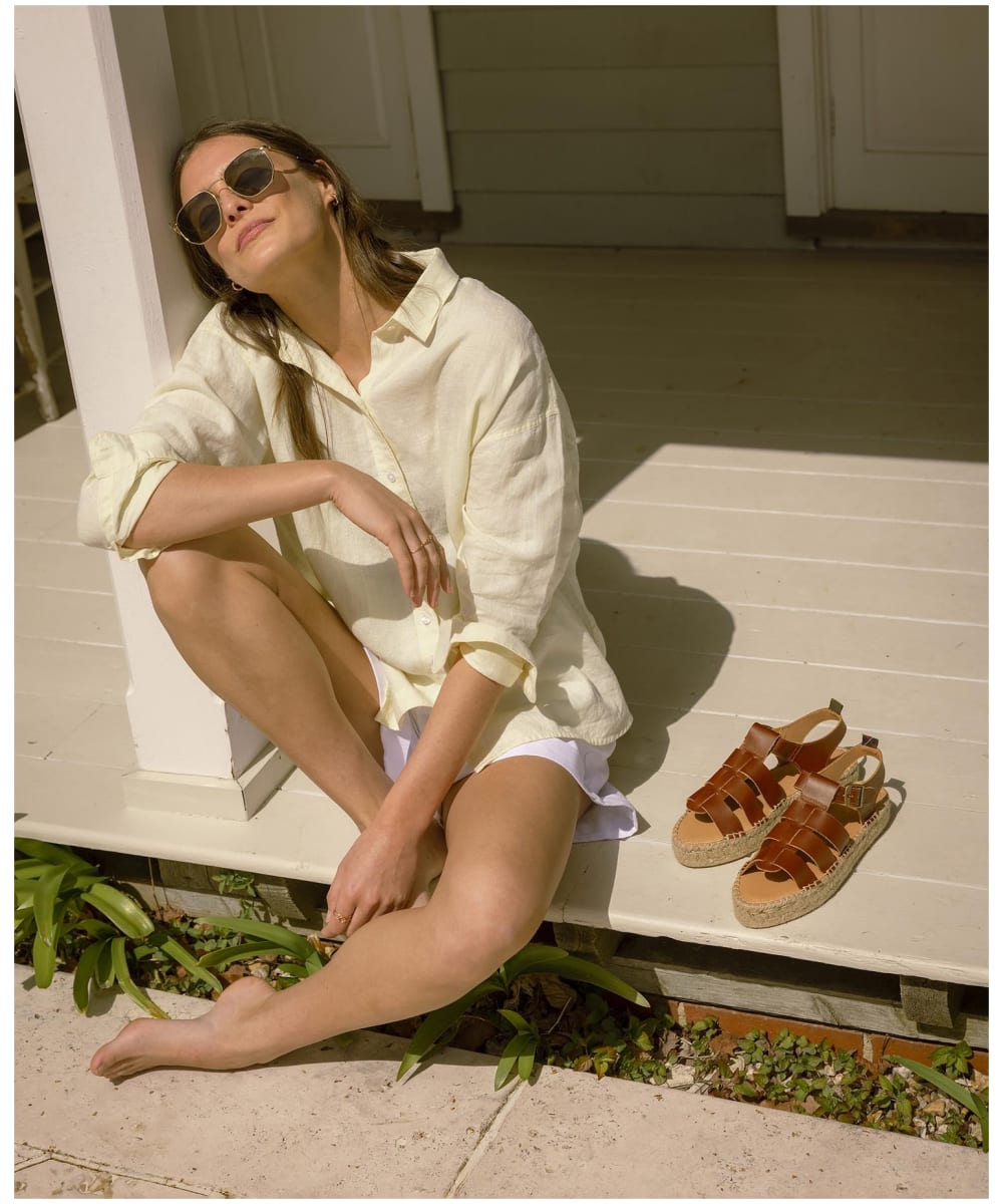 Tan platform espadrille best sale sandals