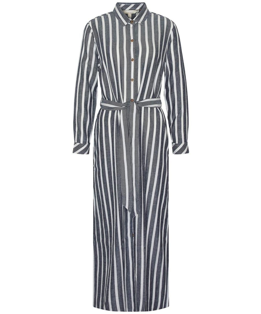 Women s Barbour Annalise Lyocell Linen Blend Maxi Shirt Dress