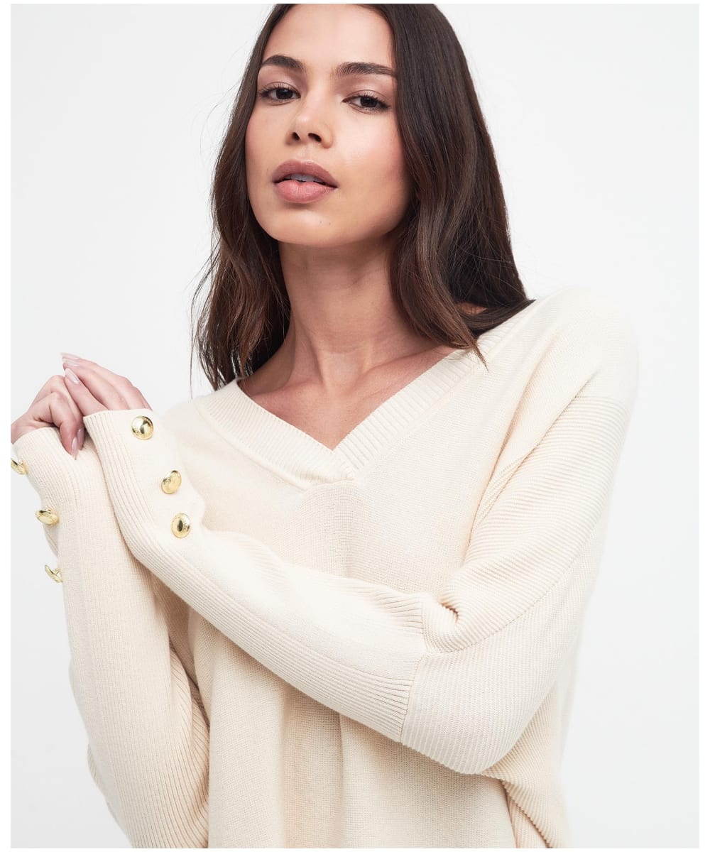 Barbour cream shop jumper