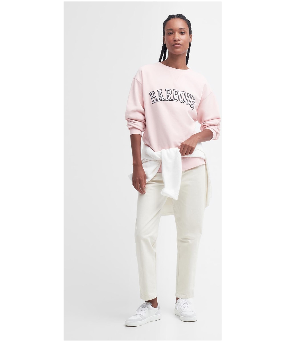 Barbour pink sale sweatshirt