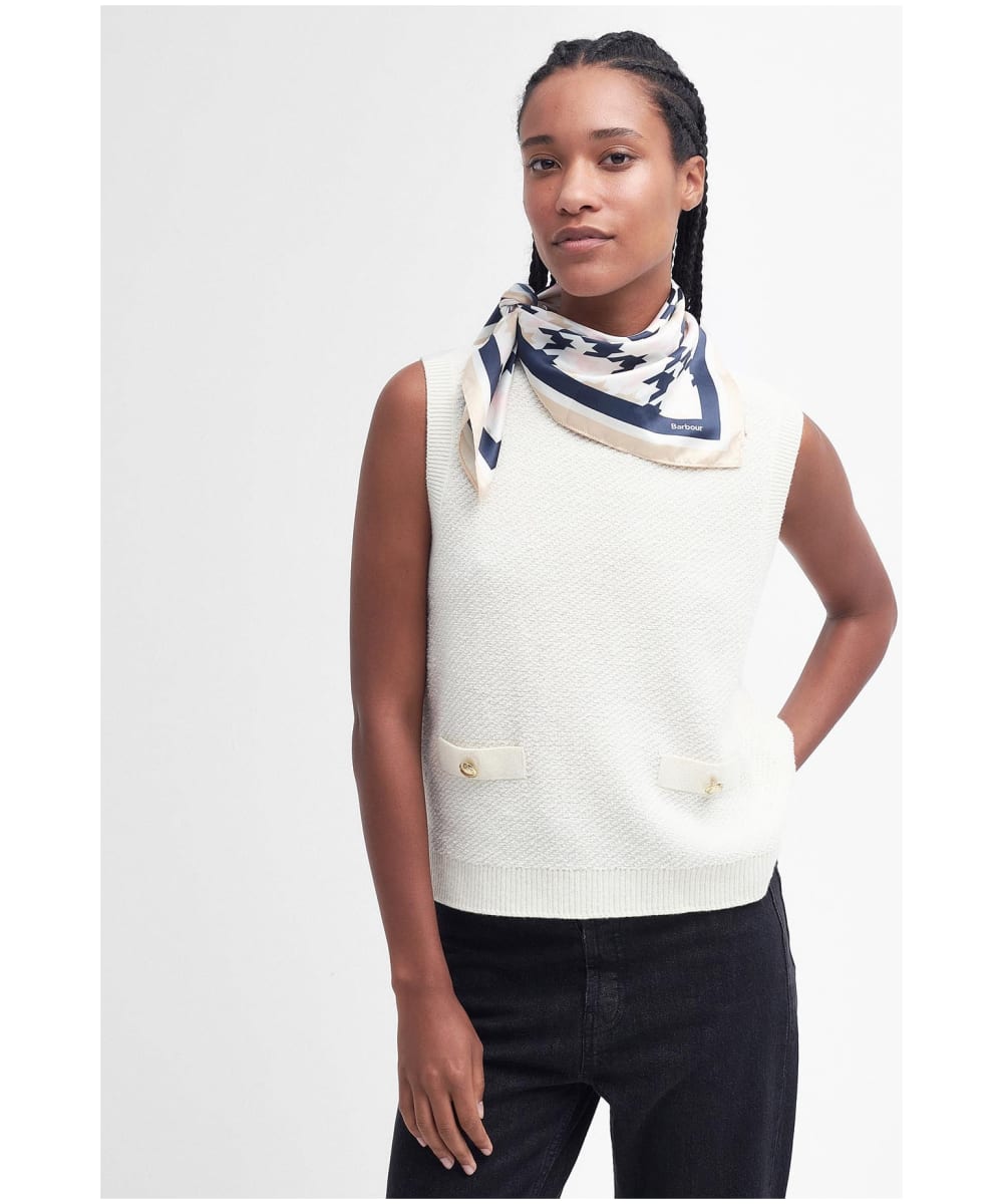 Women s Barbour Houndstooth Printed Head Neck Scarf
