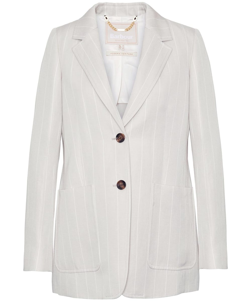 Barbour blazer womens white discount