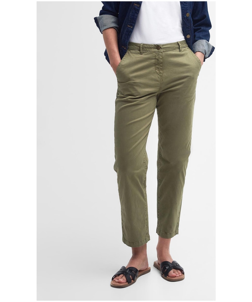 Cropped chino clearance trousers womens