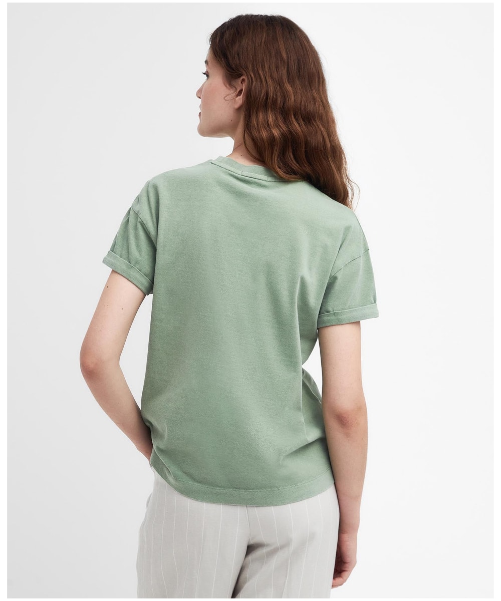 Women s Barbour Sandgate Dropped Armhole Short Sleeve Cotton T Shirt