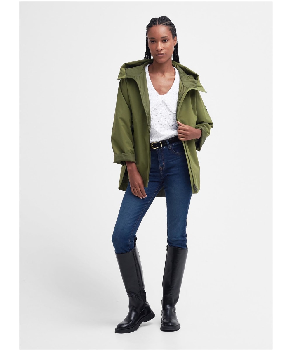 Barbour store hooded raincoat