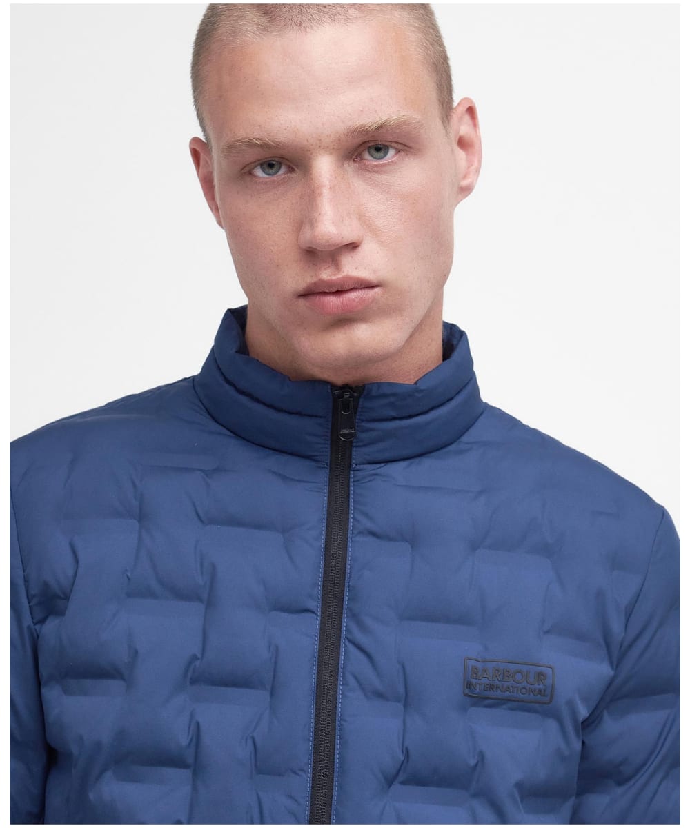 Barbour international blue jacket new arrivals