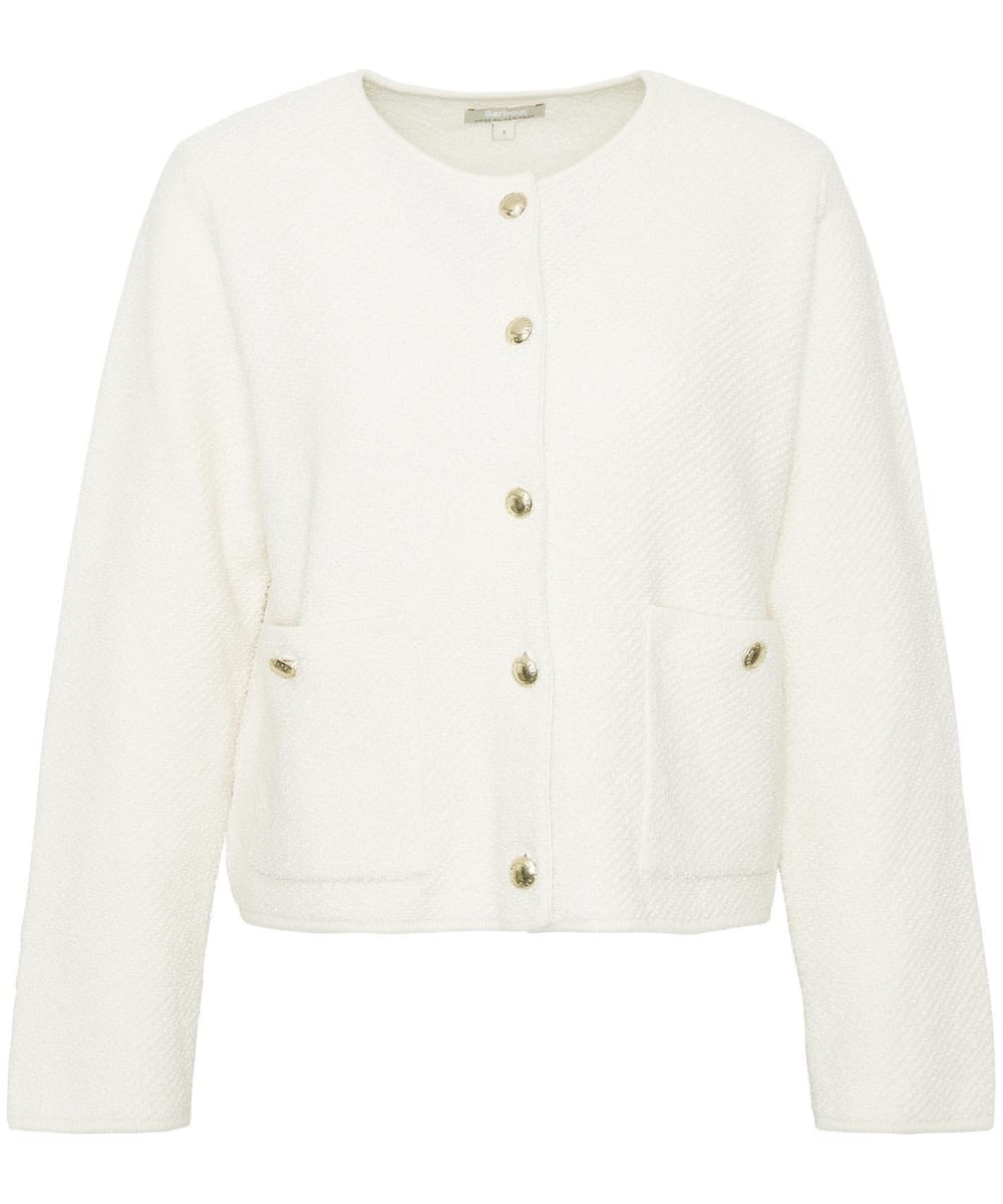 Ladies white bowls cardigan best sale