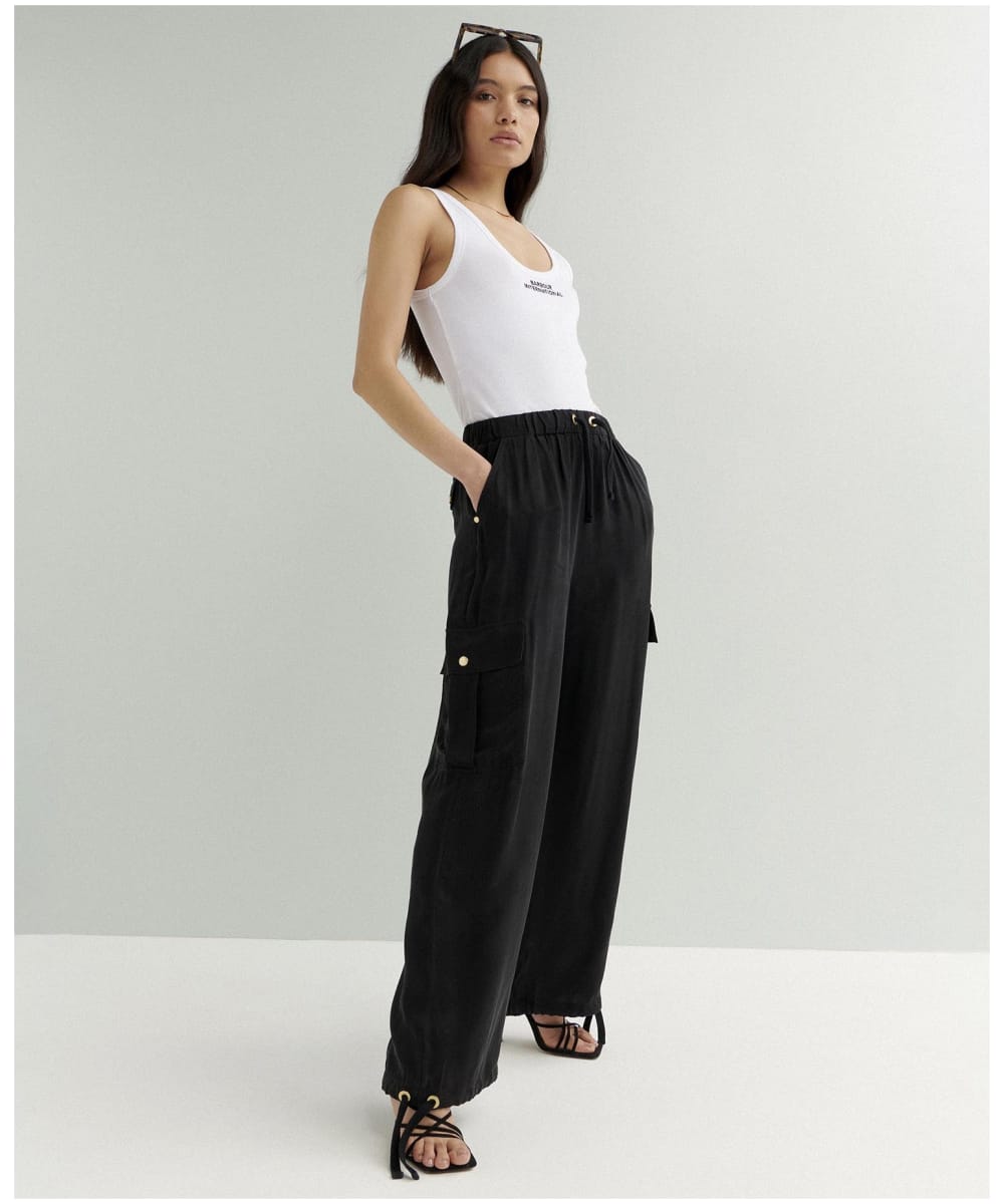 Barbour trousers womens Black 2025