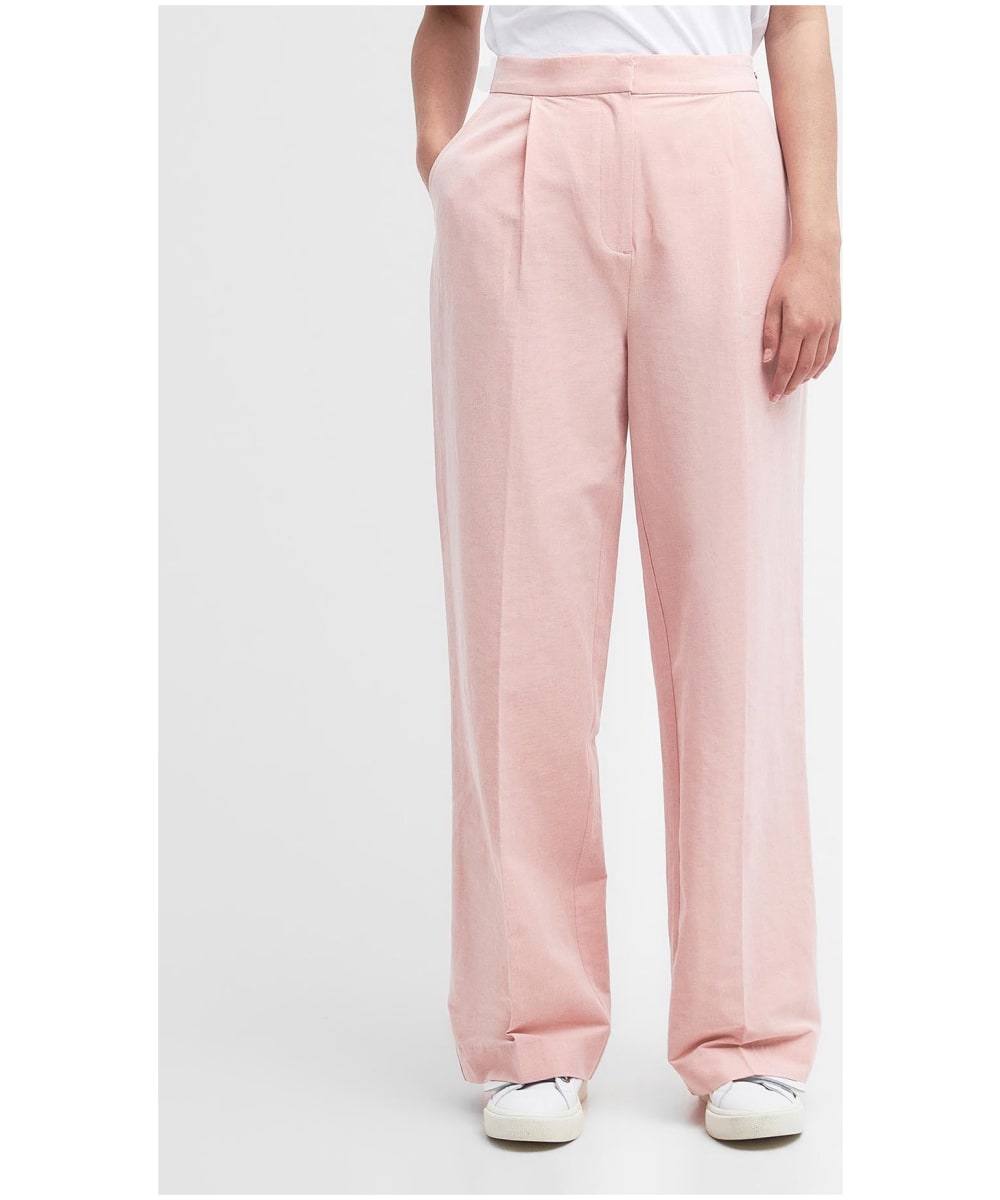 Women s Barbour Vivienne Tailored Linen Blend Trousers