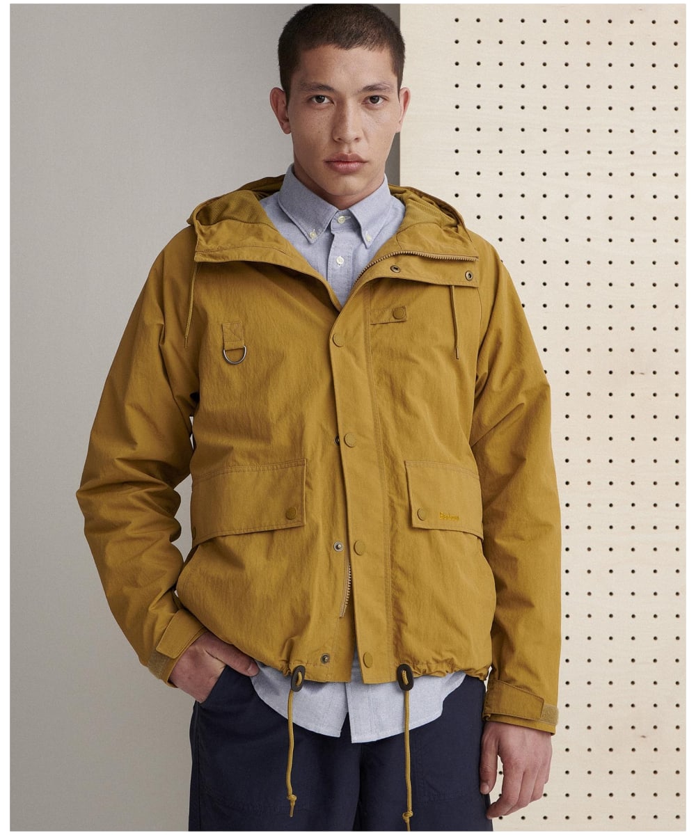 Barbour yellow cheap jacket mens