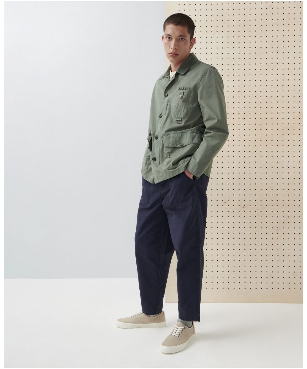 Men s Barbour Grindle Canvas Twill Trousers