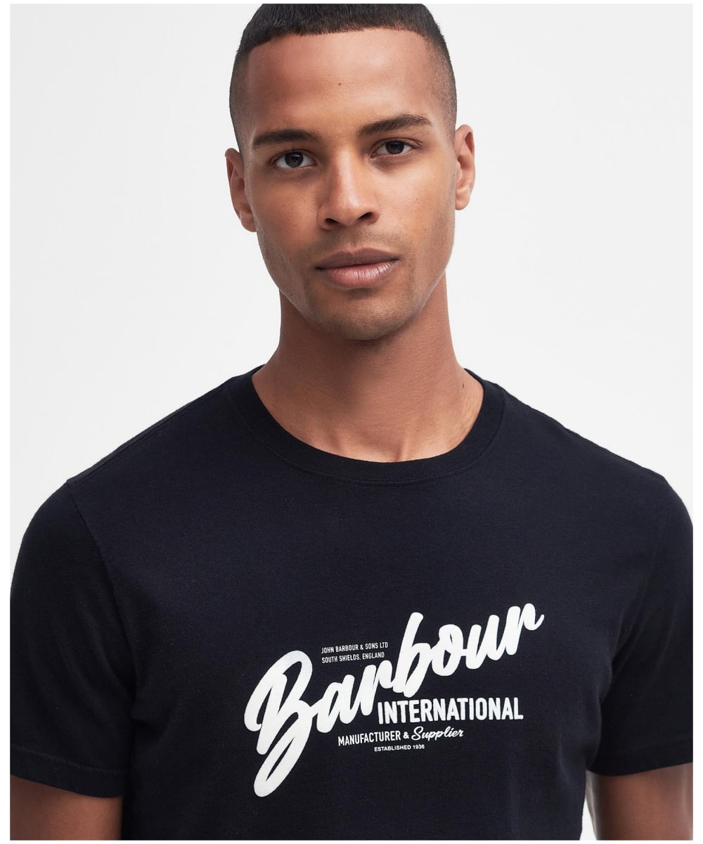 Men s Barbour International Level Crew Neck Cotton T Shirt