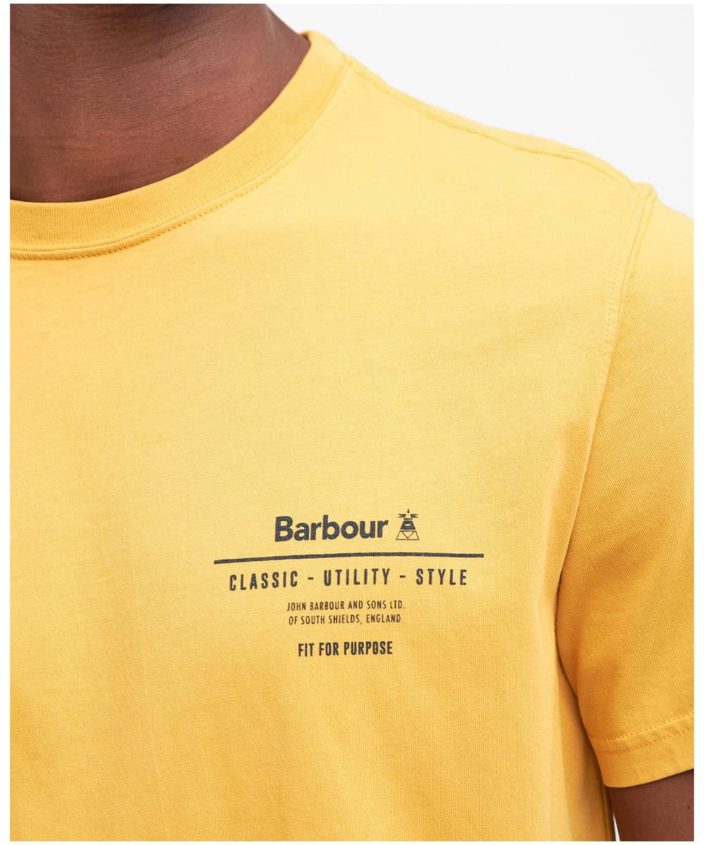 Barbour t shirt gold outlet