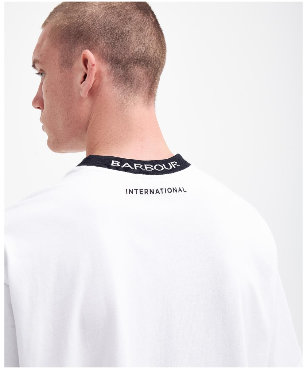 Barbour international white t shirt top