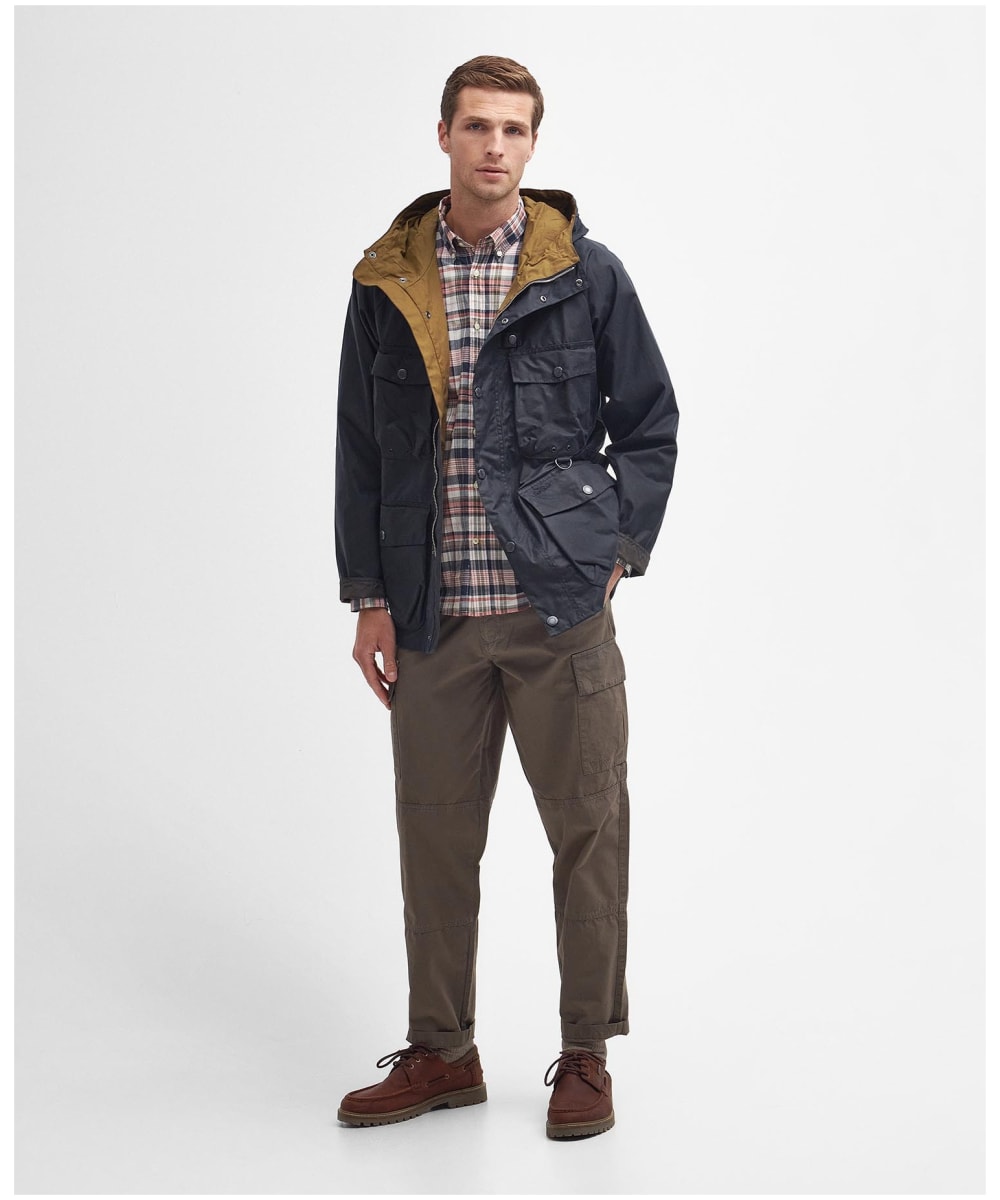 Barbour waxed cotton utility jacket outlet