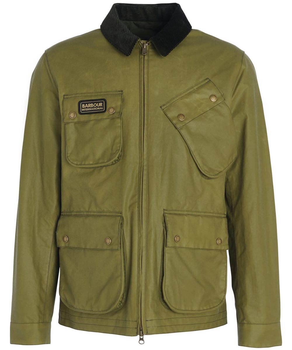 Men s Barbour International Sefton Waxed Cotton Jacket