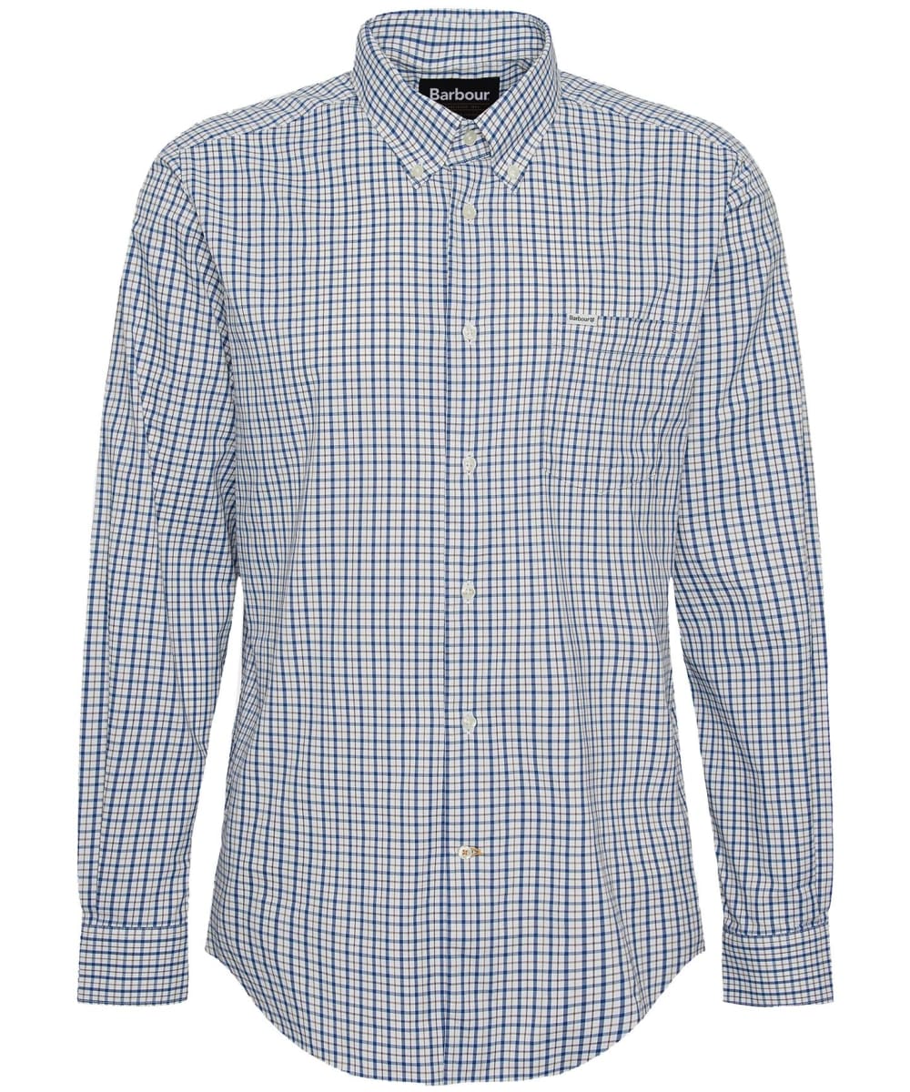 Barbour green check shirt store