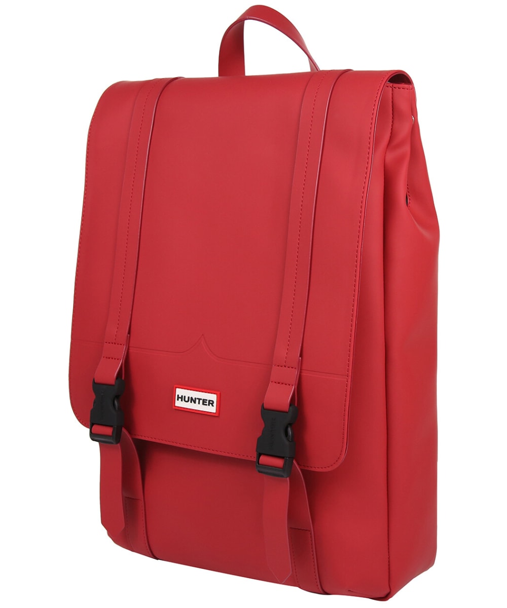 Hunter rubberised leather shop backpack