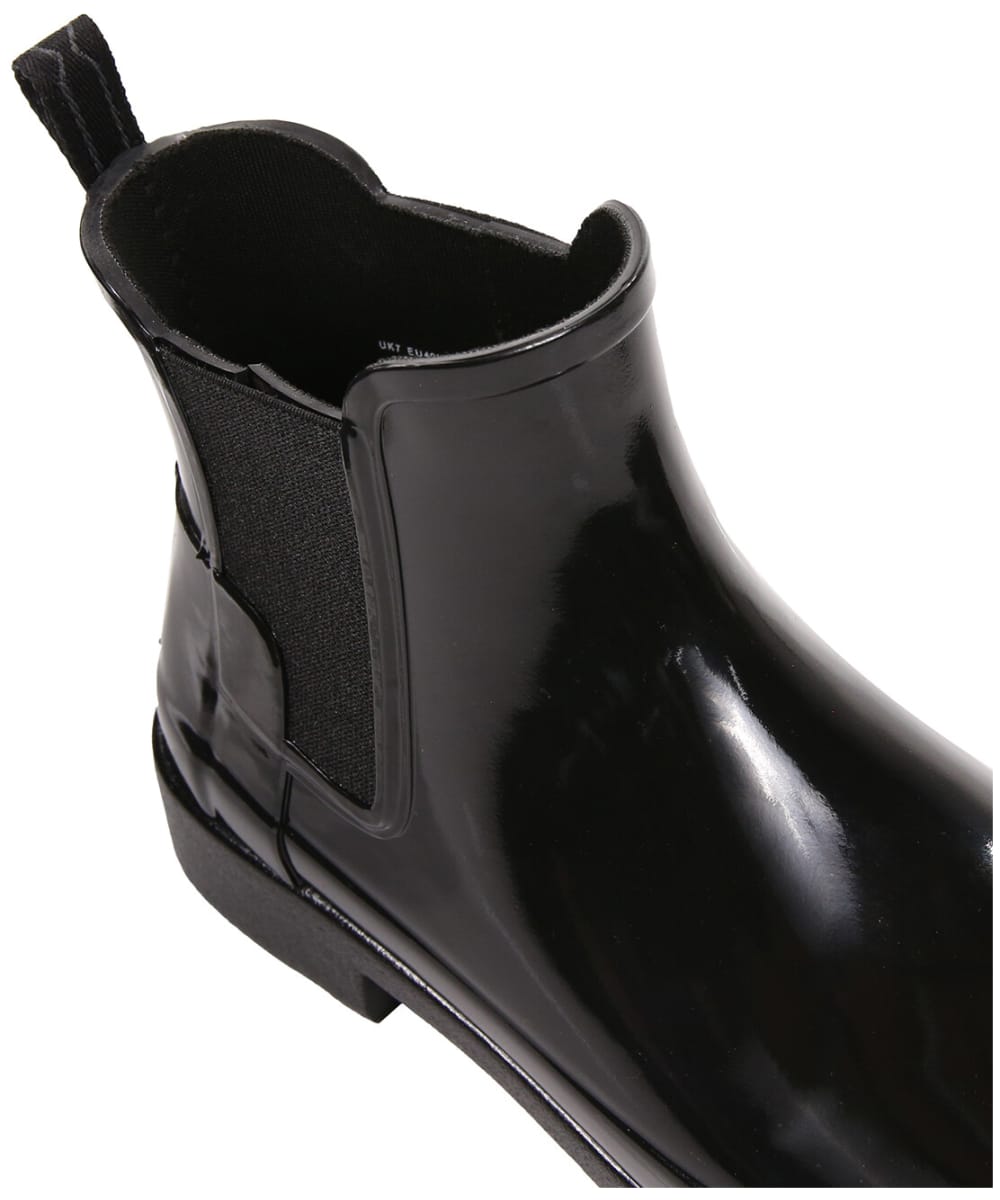 Hunter refined sale gloss chelsea boots