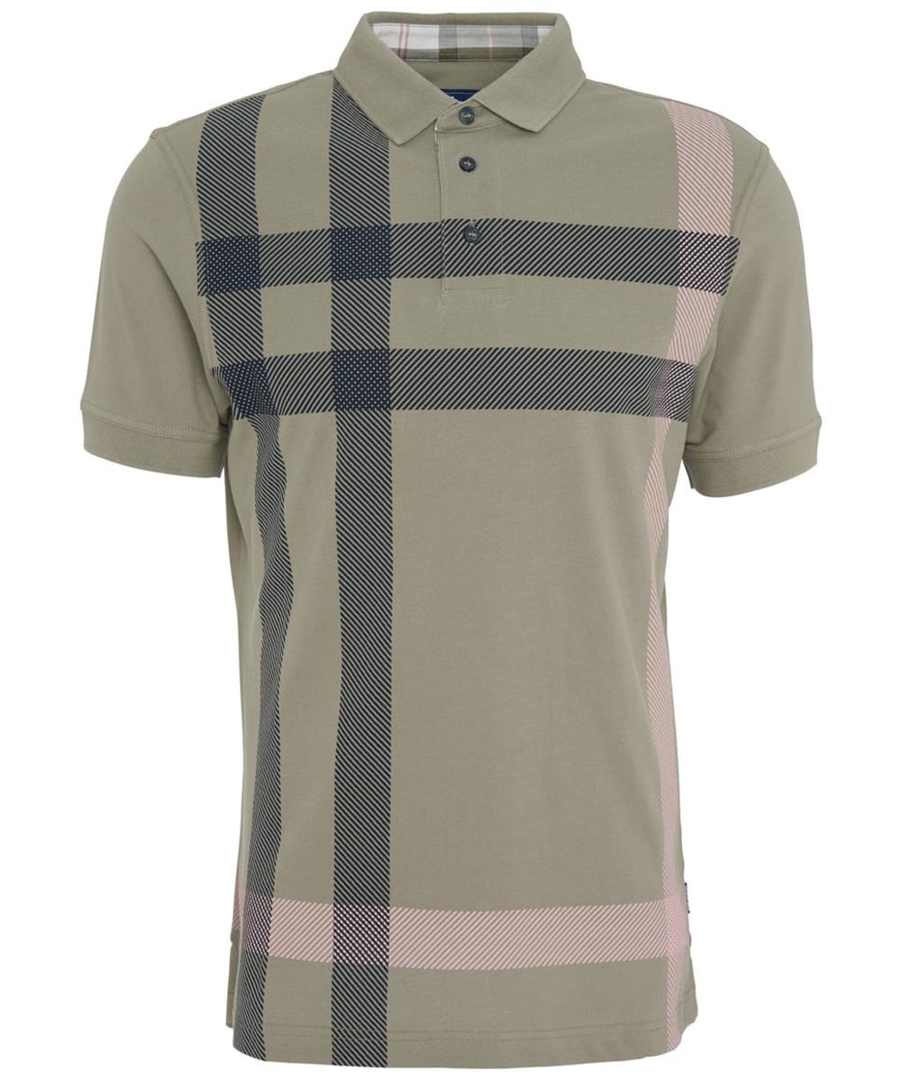 Mens black burberry polo top