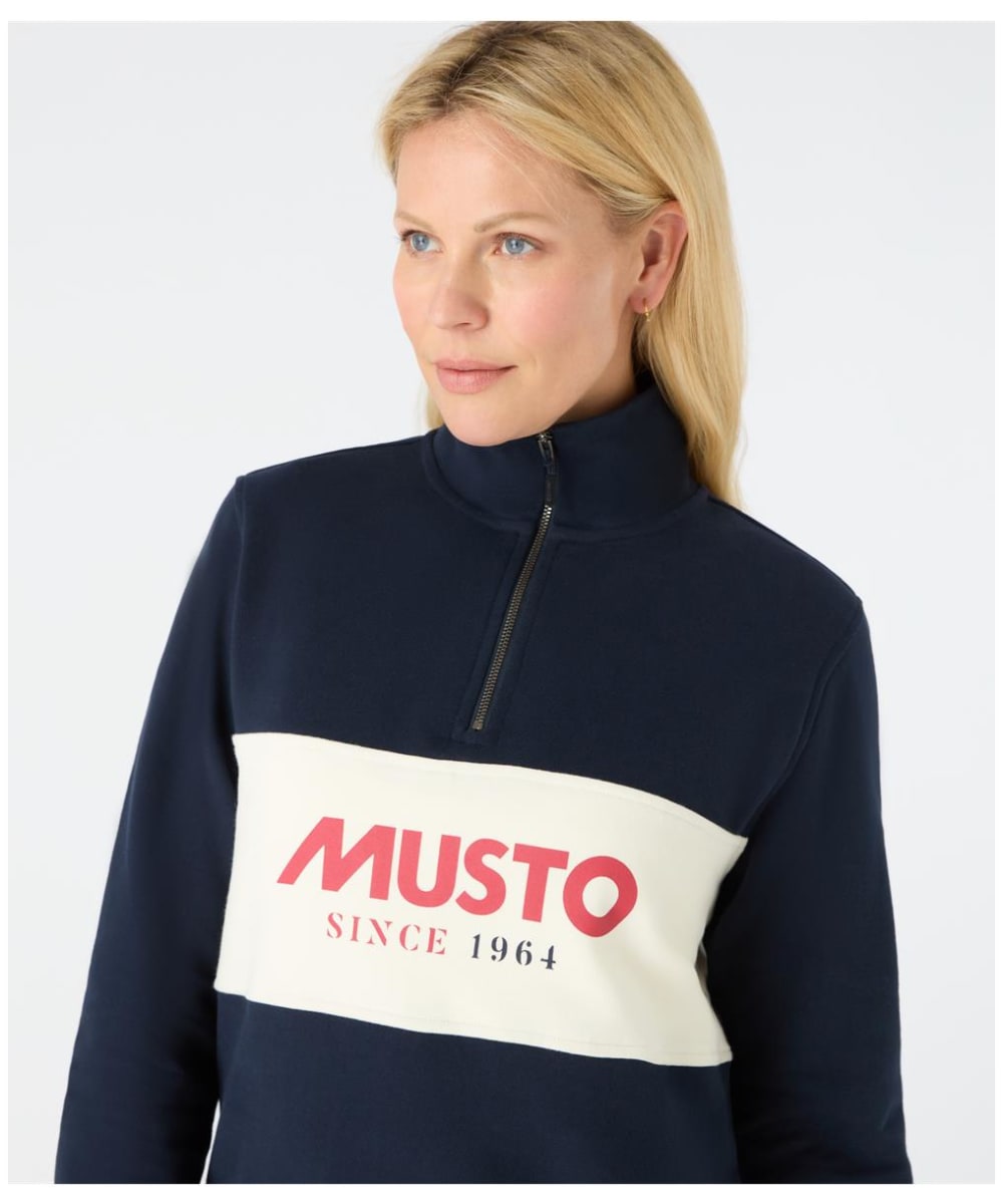 Women s Musto Classic Cotton 1 2 Zip Sweater