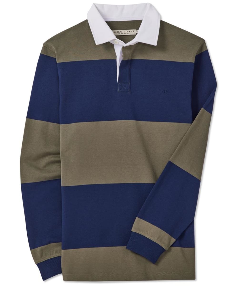Men s R.M. Williams Tweedale Long Sleeve Cotton Rugby Shirt