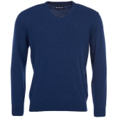 Men's barbour patch half button lambswool deals sweater