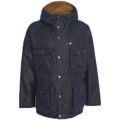 Barbour galloway waxed cotton parka jacket hotsell