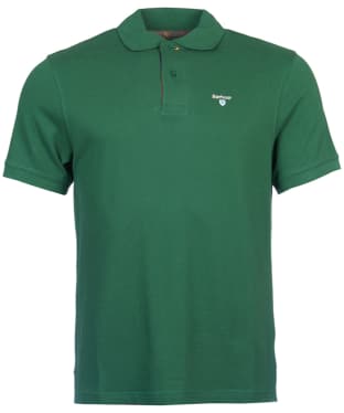 Men's Barbour Tartan Pique Polo Shirt - Racing Green