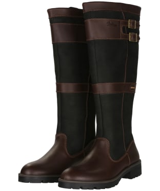 Women's Dubarry Longford Leather Boots - Black / Brown