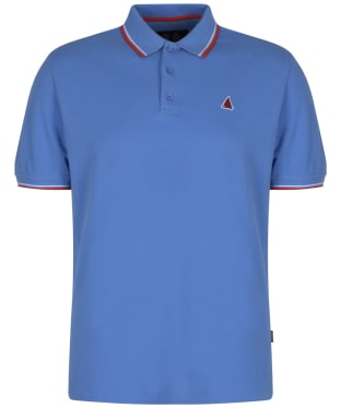 Men's Musto Miles Cotton Contrast Tipped Polo Shirt - Regatta Blue